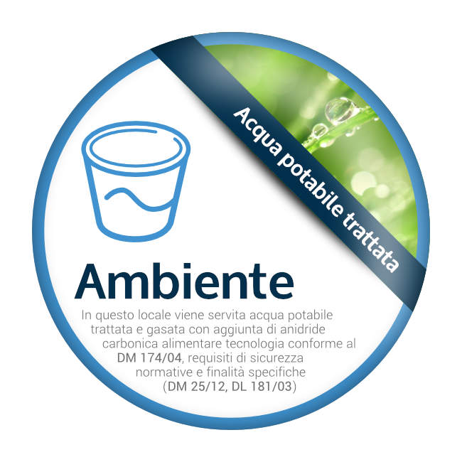 Medallion sticker - Ambient water